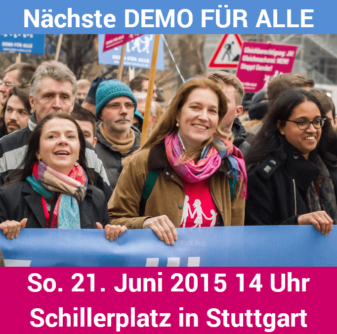 5 Gründe, warum Sie unbedingt am Sonntag, 21. Juni 14 Uhr, zur DEMO FÜR ALLE  kommen sollten