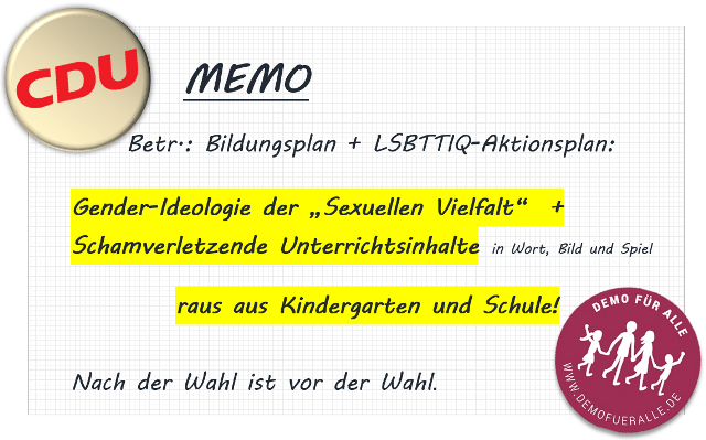 Kultusminister Stoch gibt Bildungsplan frei:  Jetzt CDU an ihre kritische Haltung vor der Wahl erinnern