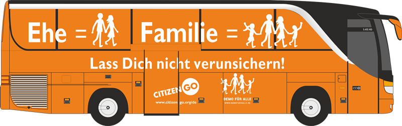 Vor der Wahl: 10 Tage 10 Städte für Ehe & Familie – ‚Bus der Meinungsfreiheit‘ auf Deutschlandtour
