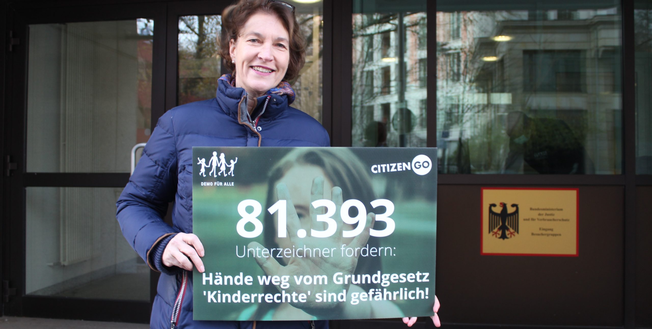 DemoFürAlle-Besuch beim Justizministerium: Keine „Kinderrechte“ ins Grundgesetz!