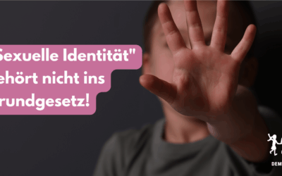 Faltblatt: „Sexuelle Identität“ gehört nicht ins Grundgesetz!